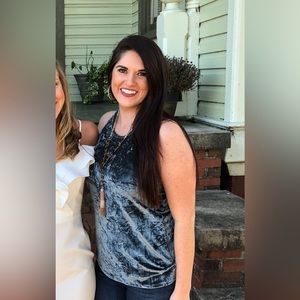 Crushed Velvet Tank Top